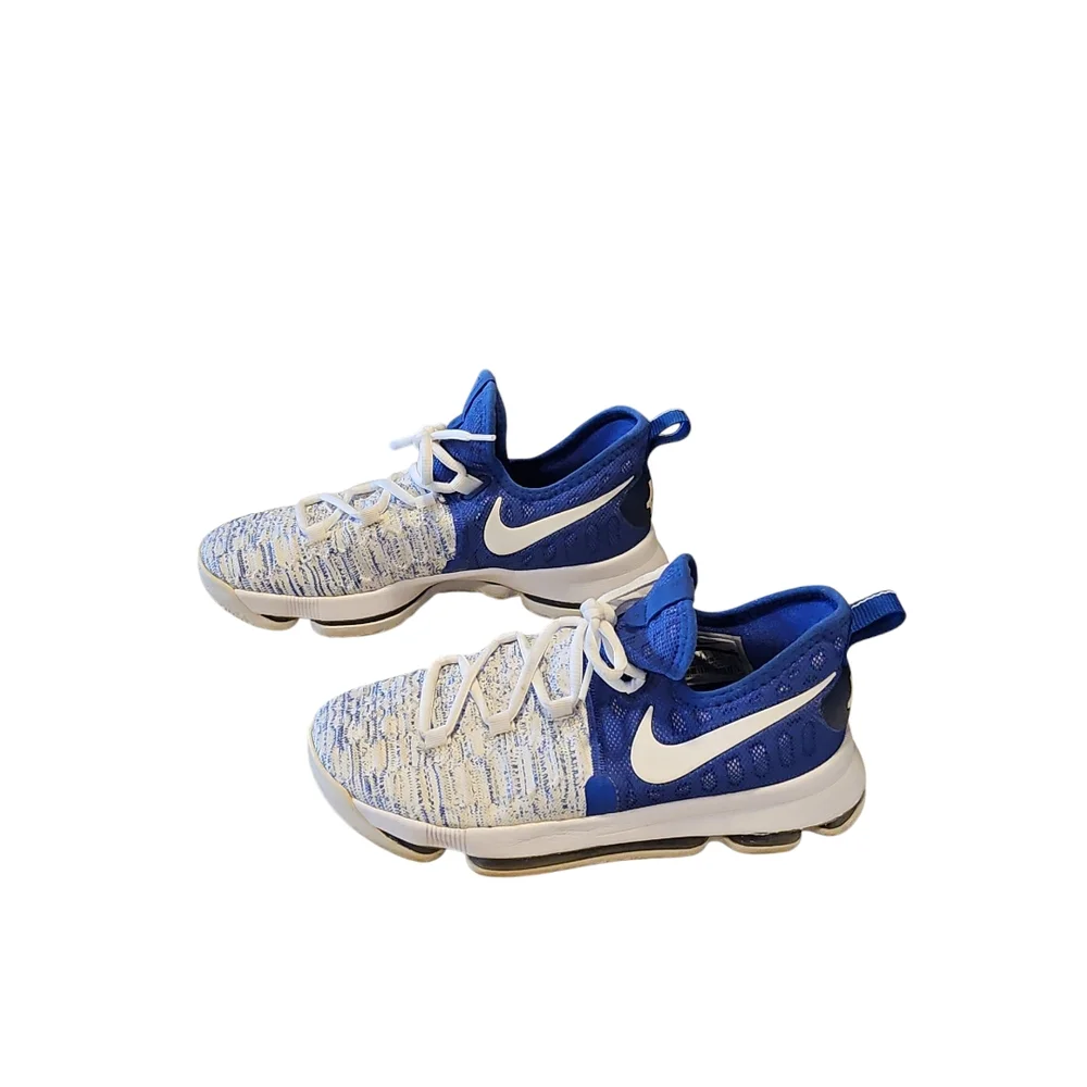 Nike KD 9 GS Home 2 Royal Blue/White Sneakers - Picture 3 of 7